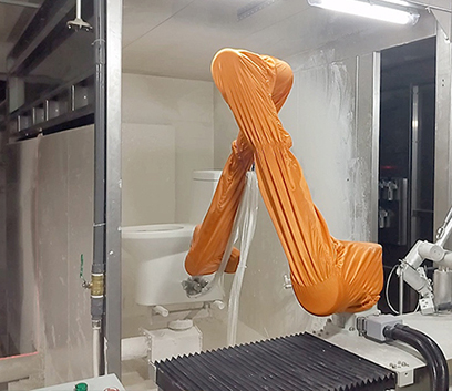 機(jī)械手自動(dòng)噴釉線(xiàn)